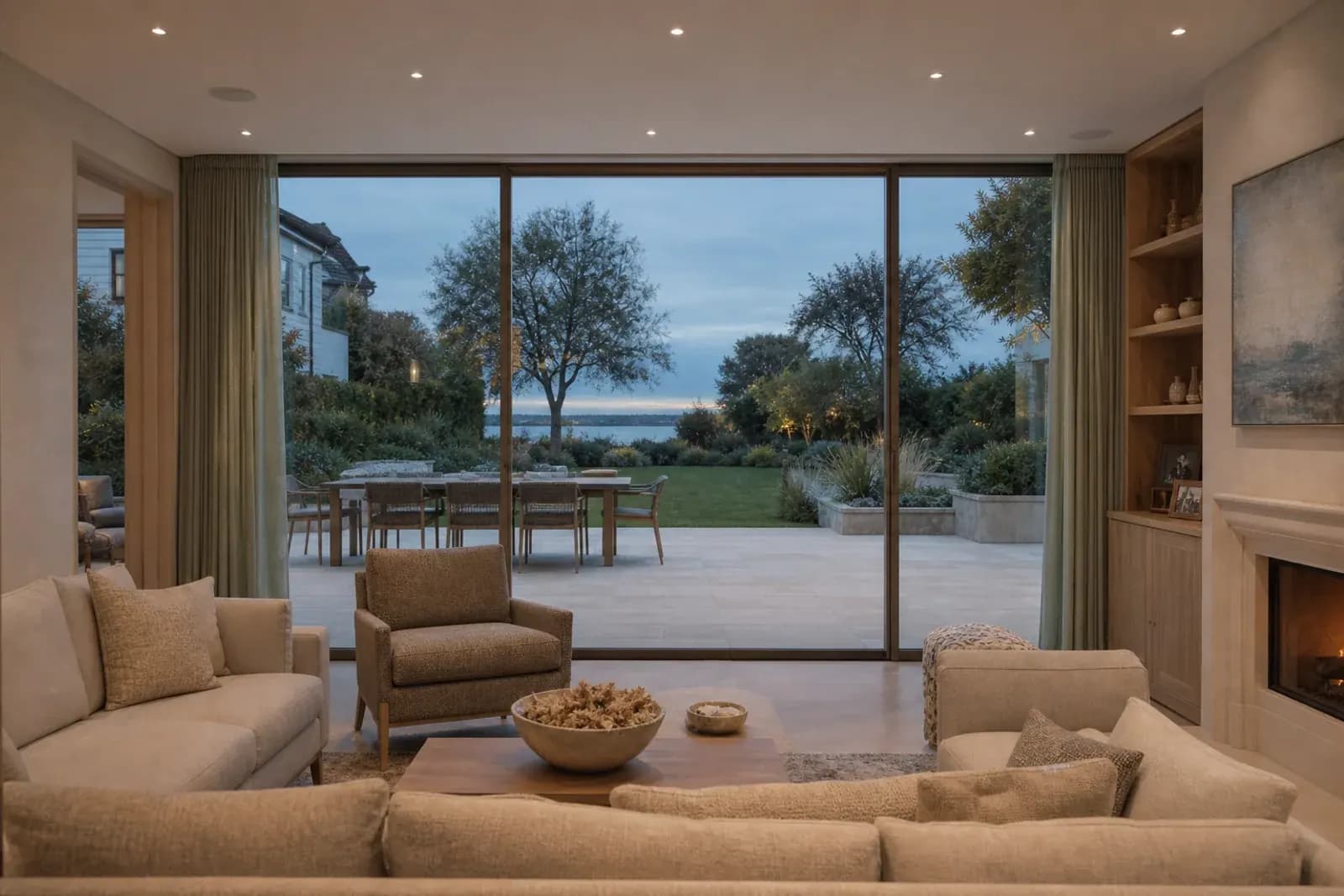 Bright upper-level room showing considered structure, glazing and finishes