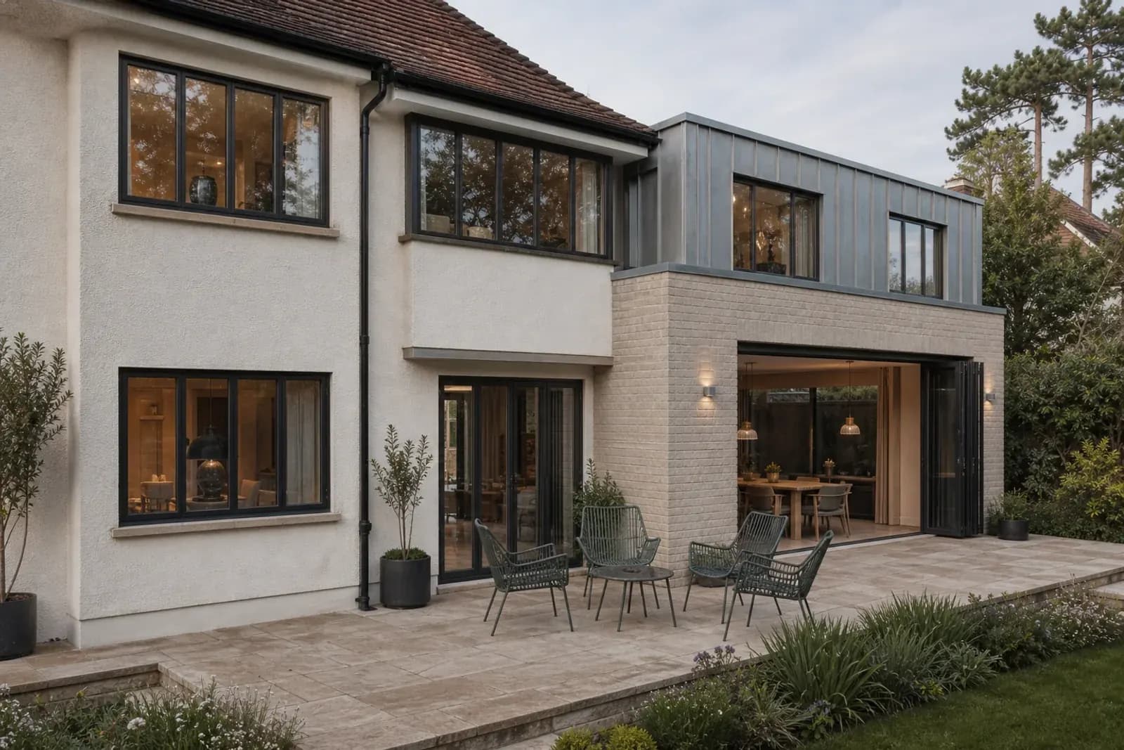 Garden elevation of the renovated Lilliput home